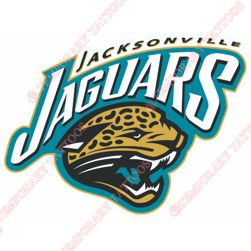 Jacksonville Jaguars Customize Temporary Tattoos Stickers NO.556